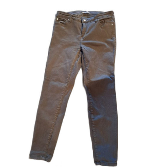 Amazon Essentials khaki green skinny jeans, slight stretch womens size 10 short - Picture 3 of 8